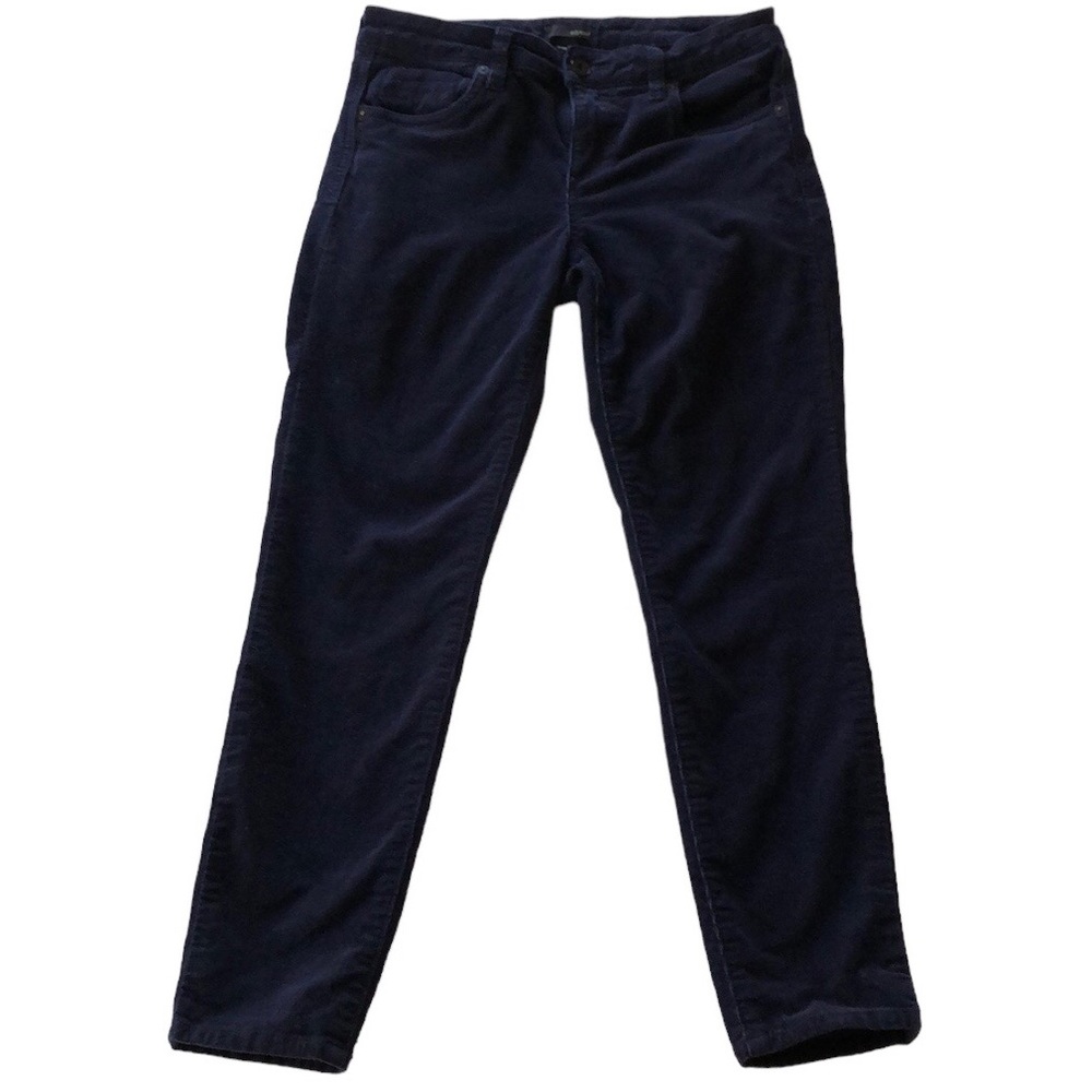 Edison Navy Blue Skinny Corduroy Cropped Pants | Size 25